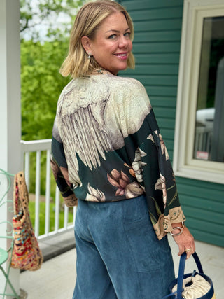 Market of Stars Under My Wing Jacket-Length Kimono