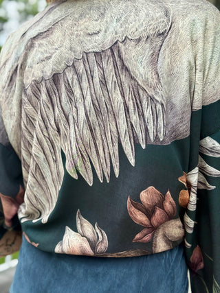 Market of Stars Under My Wing Jacket-Length Kimono