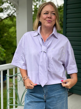 Bodybag by Jude Montego Icy Lavender Shirt & Tie