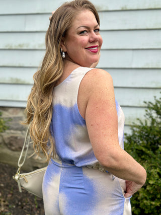 Eve Gravel Bonnie Cloud Print Top