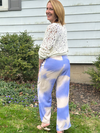 Eve Gravel Cloud Print Grace Pant