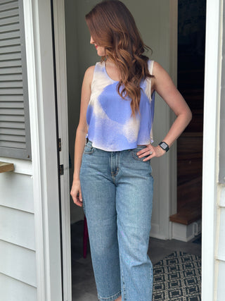 Eve Gravel Bonnie Cloud Print Top