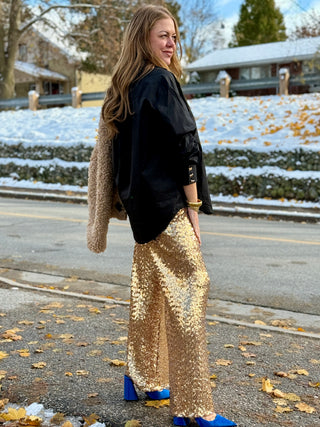 Astrid Gold Sequin Pant