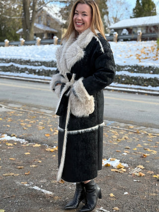Astrid Faux Fur Trench Coat