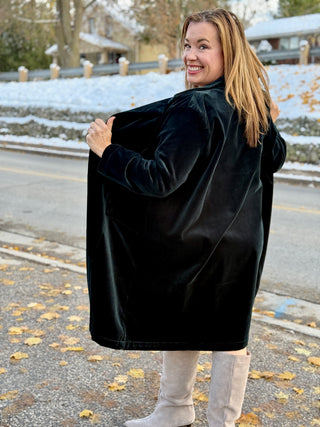 Naïf Barton Emerald Velvet Coat