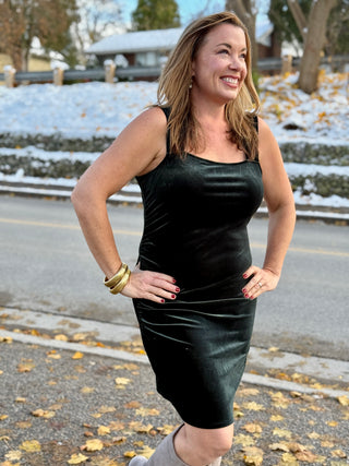 Gentle Fawn Velour Felice Dress