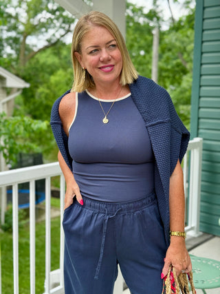 Gentle Fawn Naia Navy Ringer Tank