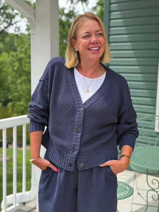 Gentle Fawn Jennalee Navy Cotton Cardi