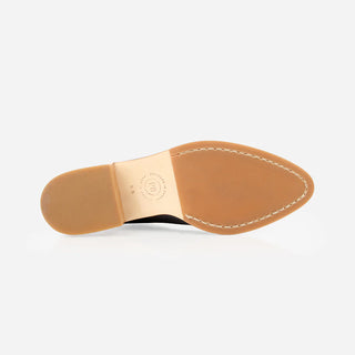 Poppy Barley Low-Down Heeled Mule in Biscotti