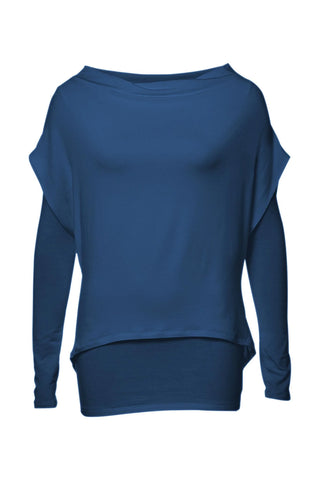 Pacifique Top in Peacock Blue - XS