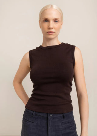 Paper Label Lydia Tank in Chocolate Torte