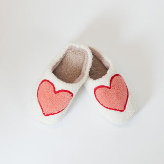 Lyla + Luxe Big Heart Sherpa Slippers