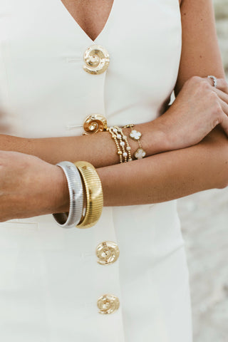 Victoria Emerson Silver Amelia Stretch Bangle