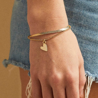 Foxy Originals Rosie Gold Heart Slider Bracelet