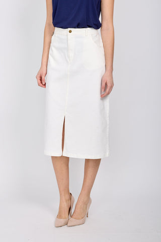 Emproved White Denim Skirt