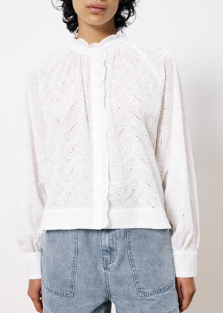 FRNCH White Ecrin Shirt