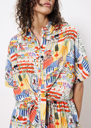 FRNCH Celiane Market Print Shirt