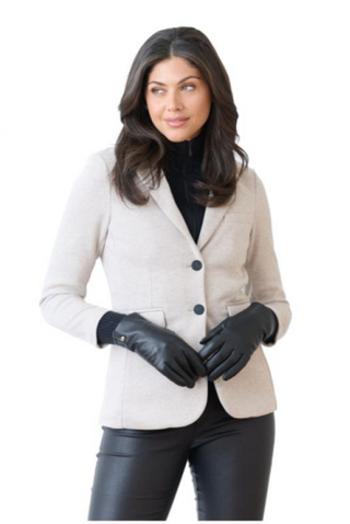 Furlux Blake Blazer in Cream Herringbone