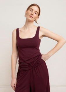Paper Label Alina Double Layered Tank in Fig