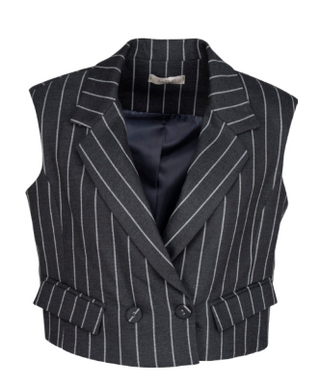 Astrid Myles Pinstripe Vest