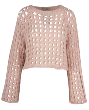 Astrid Dolly Knit Sweater in Light Pink