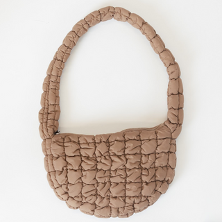 Lyla + Luxe Small Quilt Bag in Latte