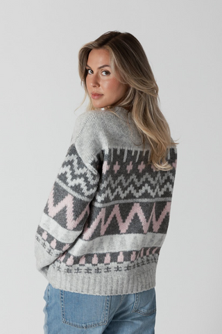 Lyla + Luxe Landen Fair Isle Pullover