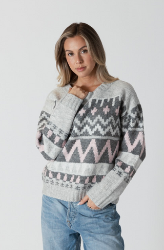 Lyla + Luxe Landen Fair Isle Pullover