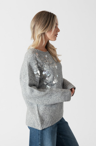 Lyla + Luxe Opal Sequins Sweater