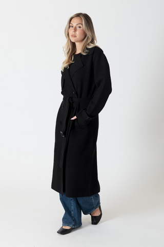 Lyla + Luxe Preston Knit Trench Coatigan