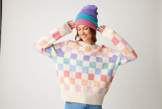 Parkhurst Liliana Checker Sweater