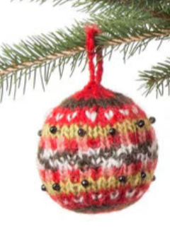 Lost Horizons Red with Beads Ornament