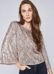 Gentle Fawn Jett Copper Sequin Blouse