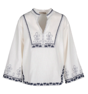 Astrid Embroidered Peace Blouse