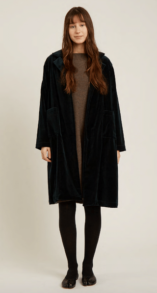 Naïf Barton Emerald Velvet Coat