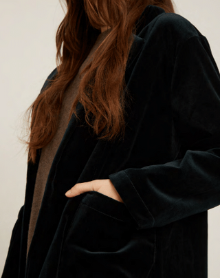 Naïf Barton Emerald Velvet Coat