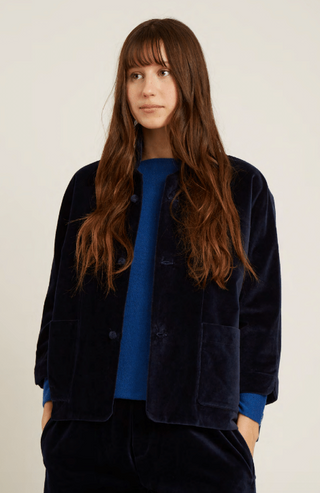 Naïf Faurelle Navy Velvet Jacket