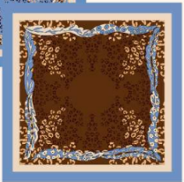 FRNCH Reversible Tanaisie Scarf in Leopard Ochre
