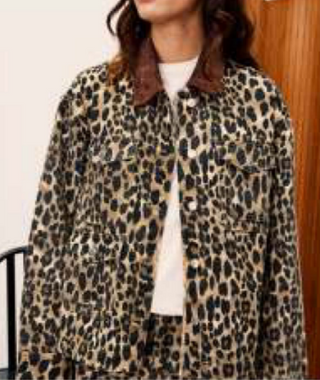 FRNCH Leopard Barn Jacket