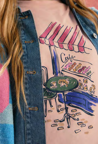 White Stuff Cafe Graphic Tee