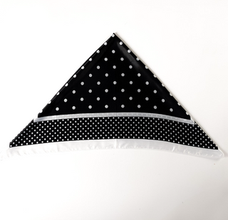 Lyla + Luxe Black and White Square Silky Scarf