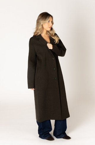 Lyla + Luxe Vicki Essentials Olive Coatigan