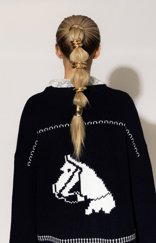 Lyla + Luxe Howdy Fair Isle Horse Print Open Cardi
