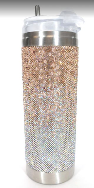Champagne Garden Party Crystal Tumbler