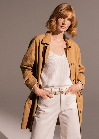 Gentle Fawn Lark Cotton Twill Trench