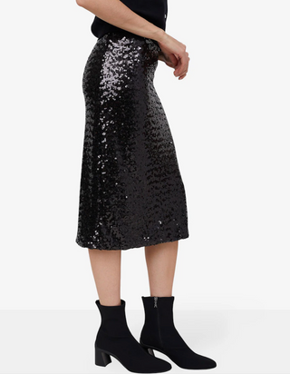 Astrid Black Sequin Skirt