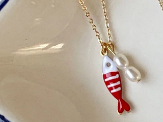 Agaveh Girl Mini Sardine Pendant Necklace (3 colours)