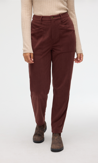 Fig Skye "Cord" Pant in Chocolate
