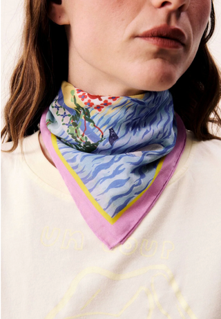FRNCH Canoa Silk & Cotton Scarf