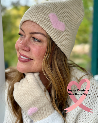 Lyla + Luxe Heart Toque & Glove Set